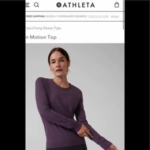 Athleta In Motion top size Small. Brand new with tags.